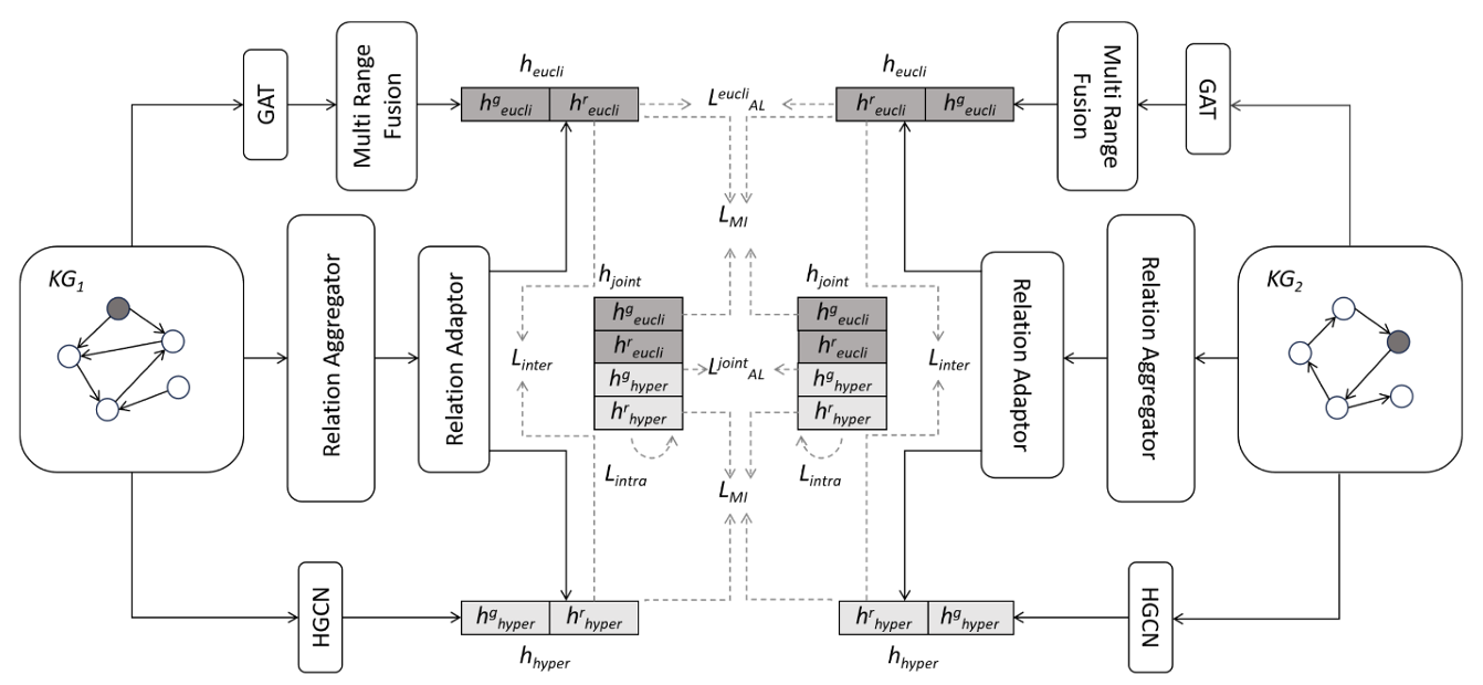 MIGDG: A mutual information guided dual-space graph-embedding model for entity alignment