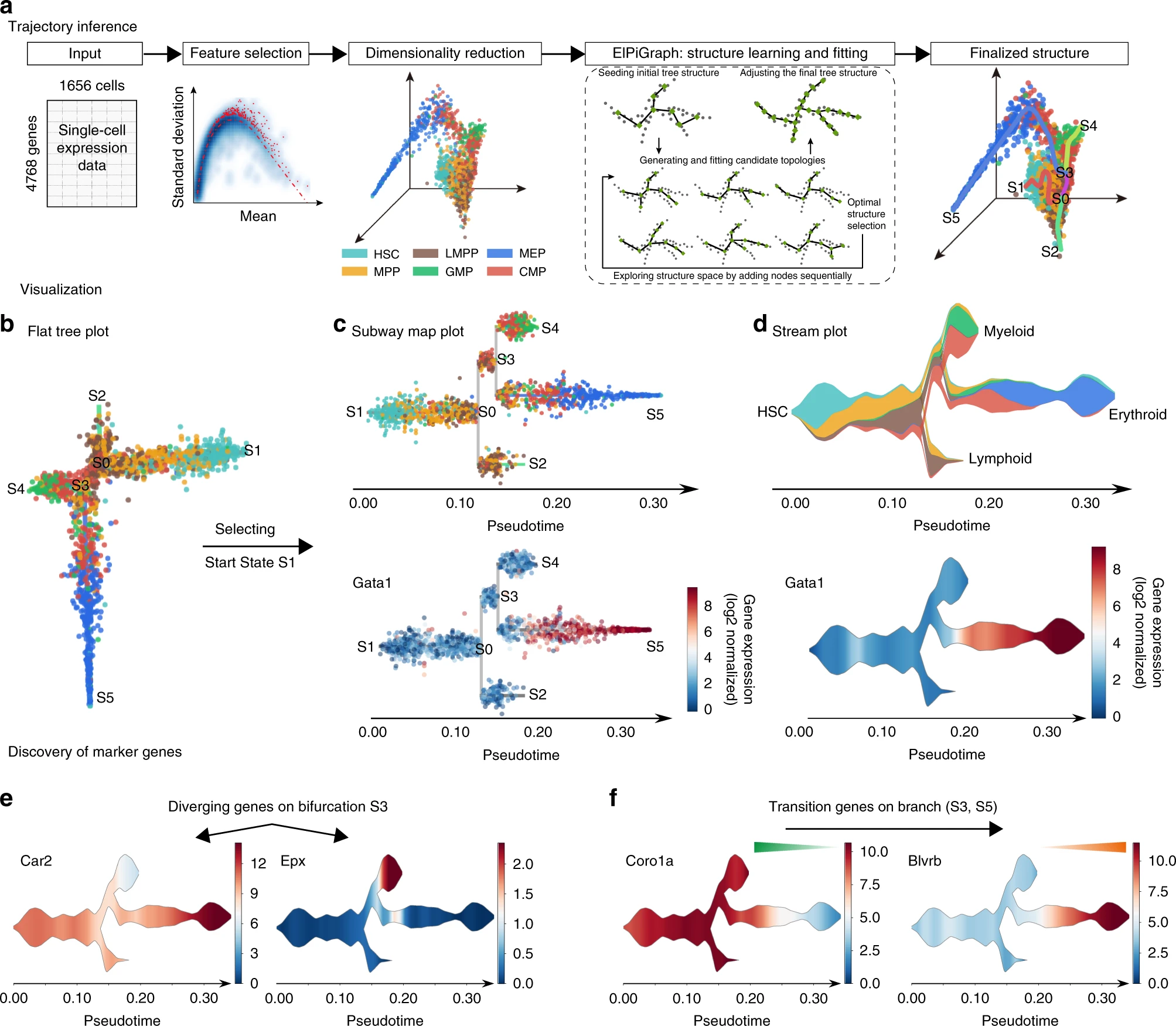 Single-cell trajectories reconstruction, exploration and mapping of omics data with STREAM